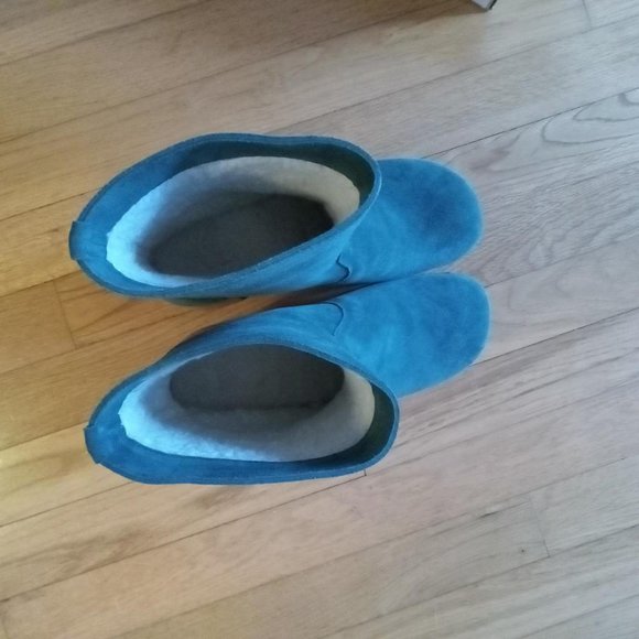 Swedish Hasbeen Teddy Boot NWT size 38 Dark Green Suede - Picture 5 of 7